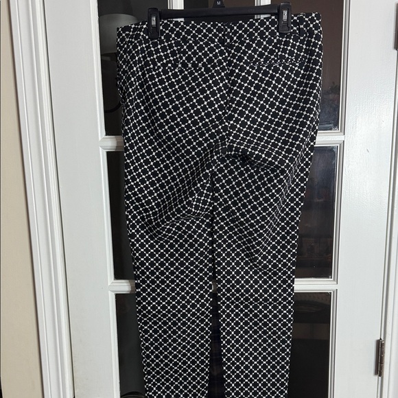 Kenar Black and White Patterned Pants - Picture 3 of 4